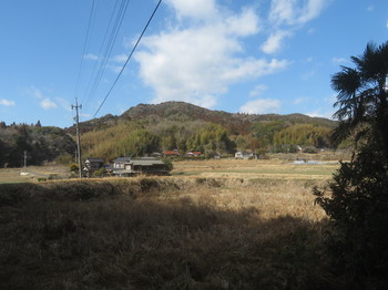 IMG_2858登山口➁付近から明法寺山（中央）・天神山（右）.JPG